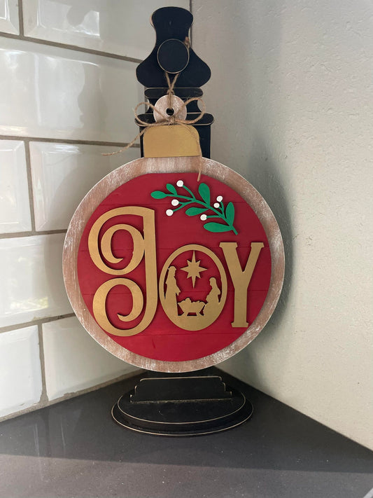 Joy Ornament | 10.75 inch Round | Large Signpost