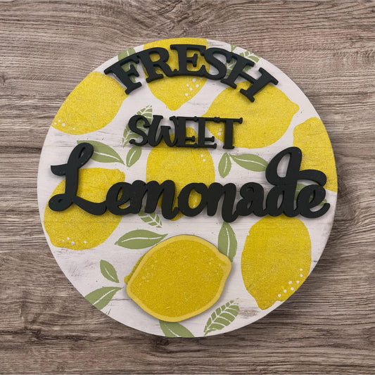 Fresh Sweet Lemonade Mini Round