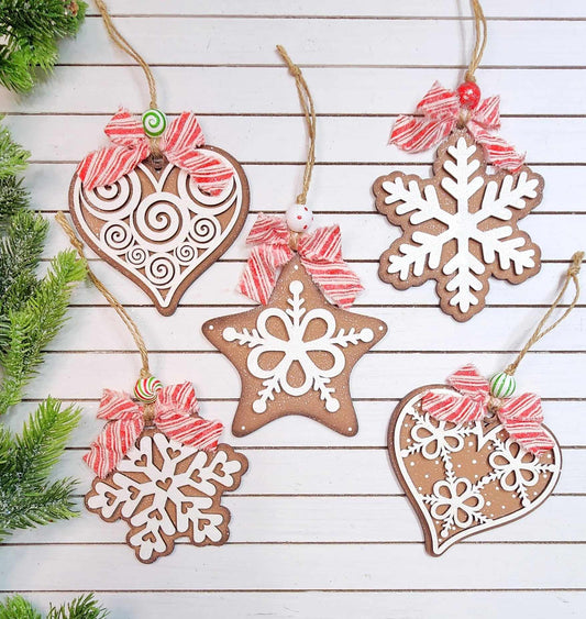 Gingerbread Ornament Set