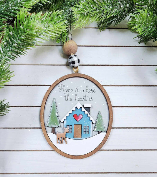 Winter Cabin Ornament