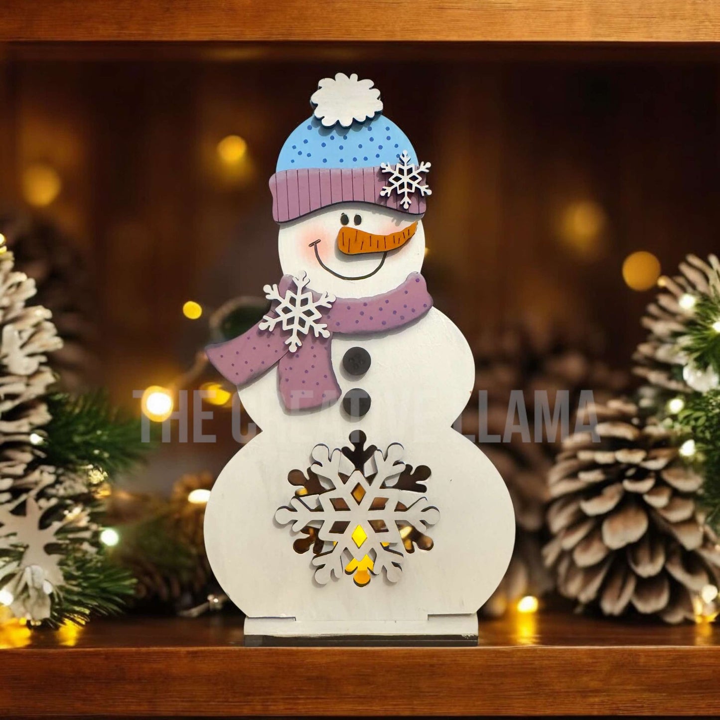 Snowman Candle Votive Shelf Sitter