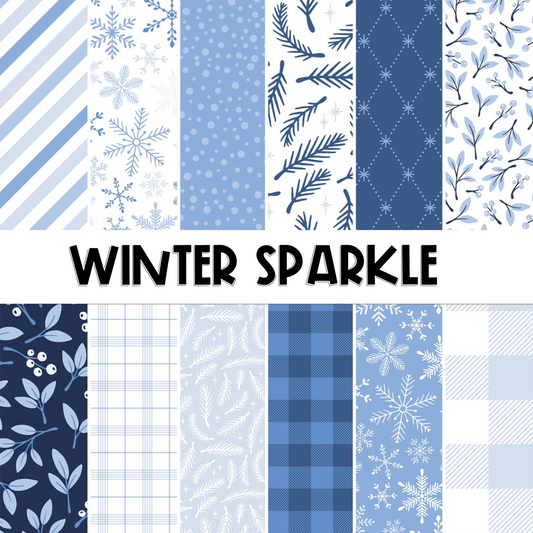 Winter Sparkle | Digital Scrapbook Paper