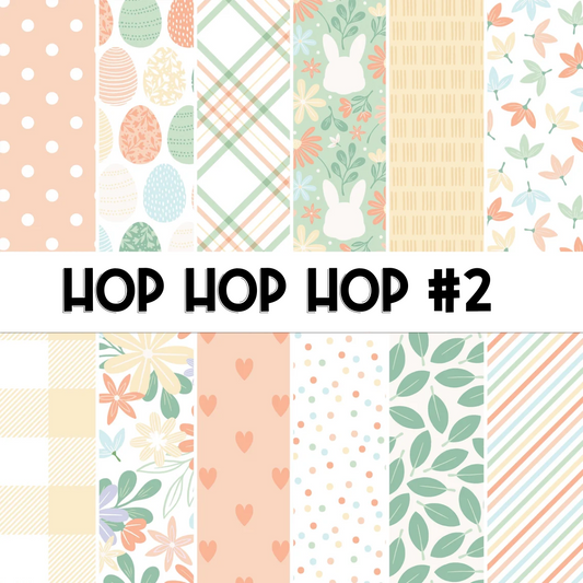Hop Hop Hop #2 | Printed Scrapbook Paper