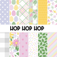 Hop Hop Hop | Printed Scrapbook Paper