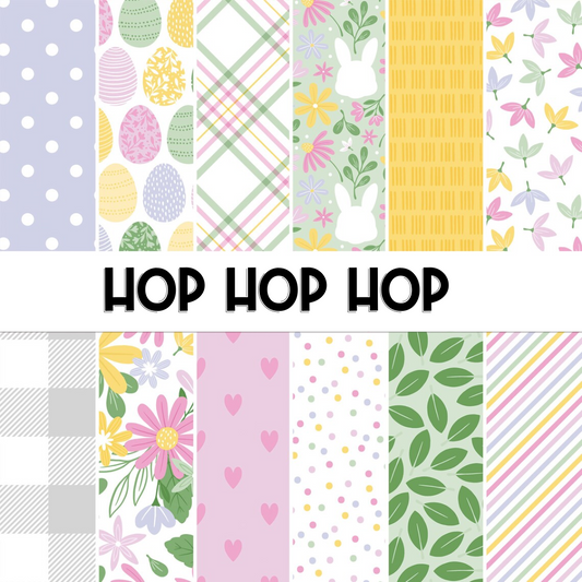 Hop Hop Hop | Printed Scrapbook Paper