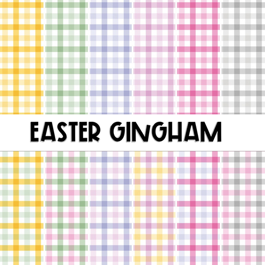 Easter Gingham| Printed Scrapbook Paper