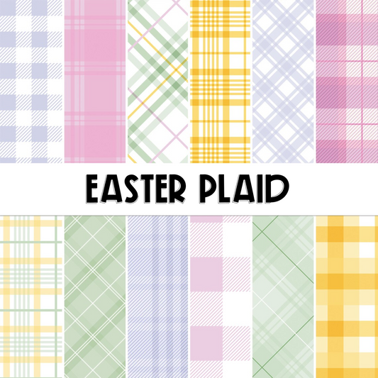 Easter Plaid | Printed Scrapbook Paper