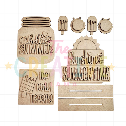 Hello Summer Tiered Tray Sets