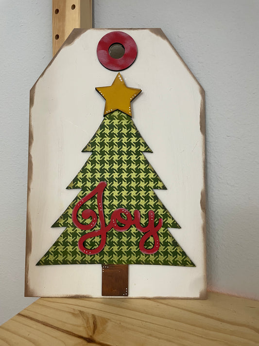 Joy Christmas Tree Tag