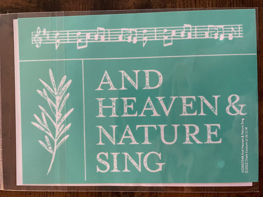 And Heaven & Nature Sing