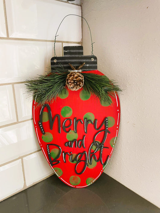 Christmas Light Door Hanger