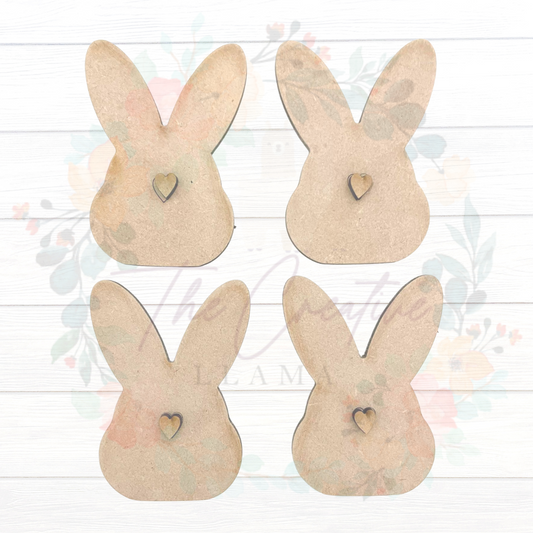 Bunny Heads (set of 4)